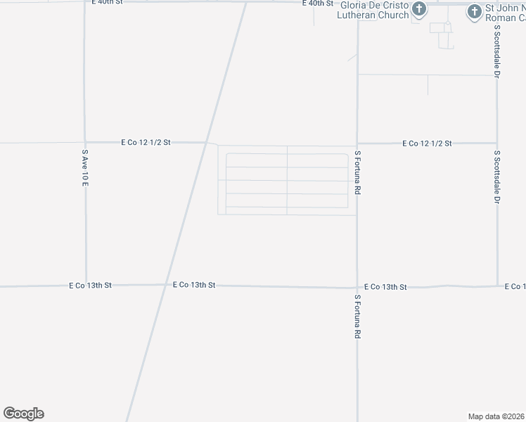 map of restaurants, bars, coffee shops, grocery stores, and more near East Co 13th Street in Yuma