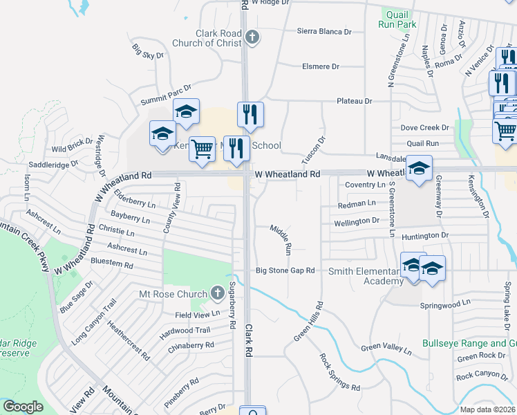 map of restaurants, bars, coffee shops, grocery stores, and more near 620 Carriage Way in Duncanville