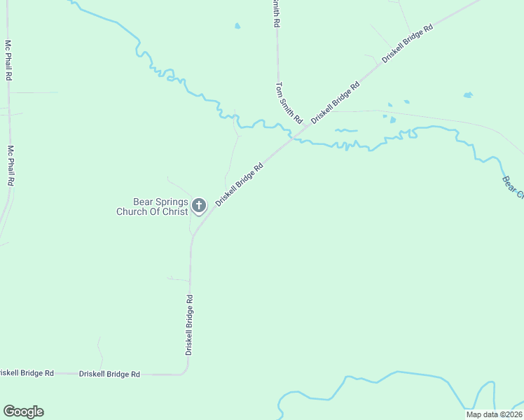 map of restaurants, bars, coffee shops, grocery stores, and more near 1542 Driskell Bridge Road in Harleton