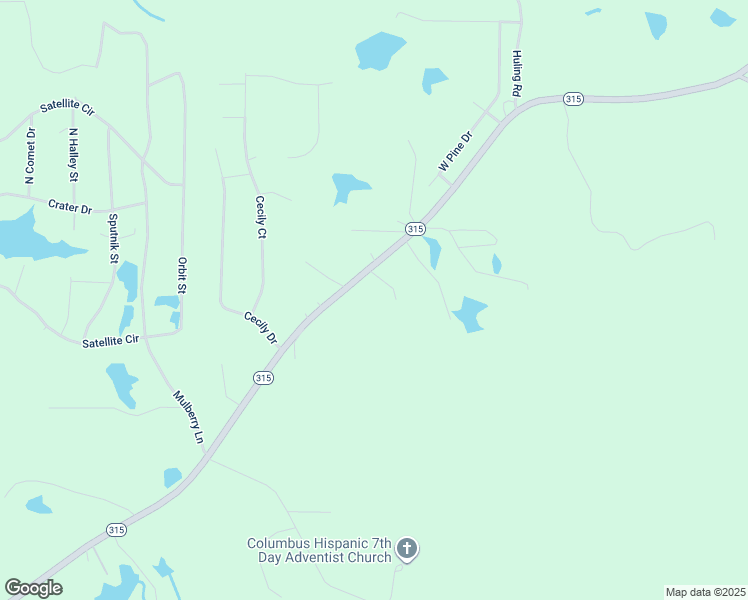 map of restaurants, bars, coffee shops, grocery stores, and more near 1918 Georgia 315 in Harris County