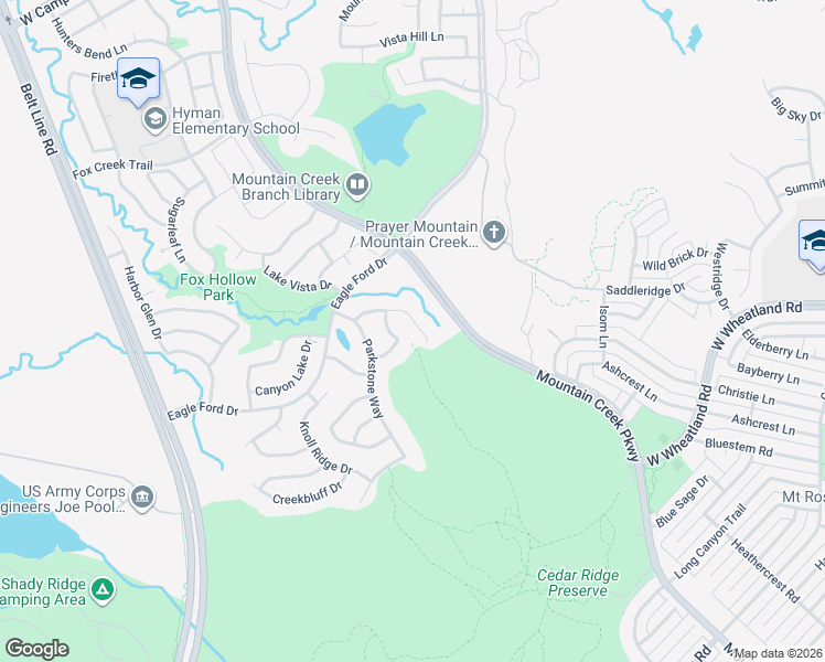 map of restaurants, bars, coffee shops, grocery stores, and more near 8304 Autumncrest Court in Dallas