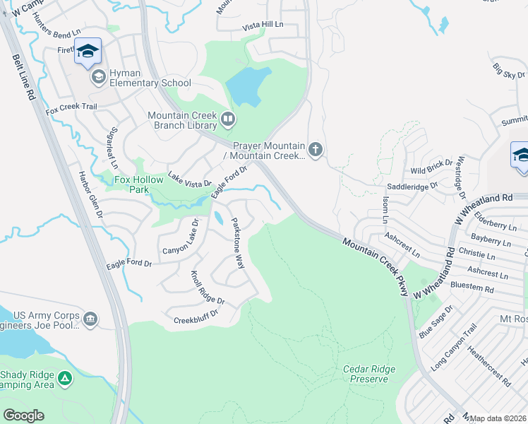 map of restaurants, bars, coffee shops, grocery stores, and more near 8304 Autumncrest Court in Dallas