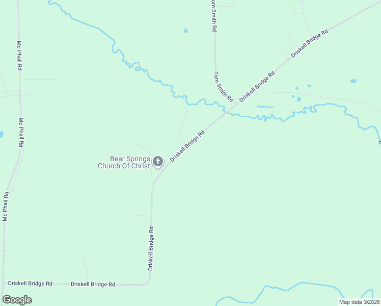 map of restaurants, bars, coffee shops, grocery stores, and more near 1542 Driskell Bridge Road in Harleton