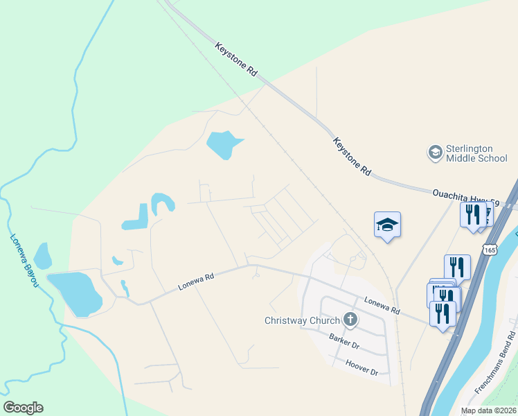 map of restaurants, bars, coffee shops, grocery stores, and more near 386 Lonewa Road in Monroe