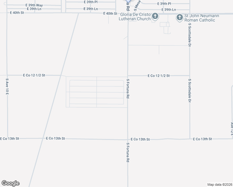 map of restaurants, bars, coffee shops, grocery stores, and more near South Fortuna Road in Yuma