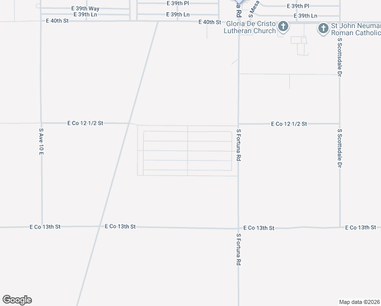 map of restaurants, bars, coffee shops, grocery stores, and more near East Co 12 1/2 Street in Yuma
