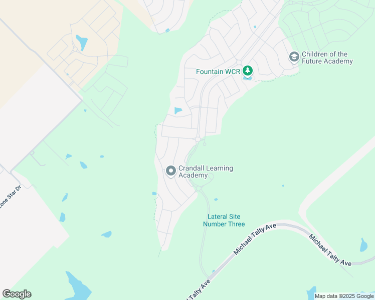 map of restaurants, bars, coffee shops, grocery stores, and more near 2051 Wildcat Trail in Crandall