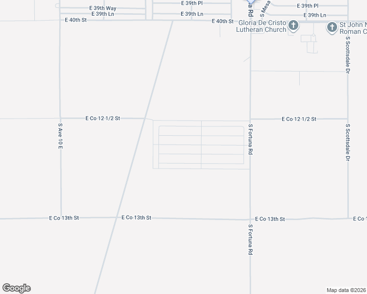map of restaurants, bars, coffee shops, grocery stores, and more near East Co 12 1/2 Street in Yuma