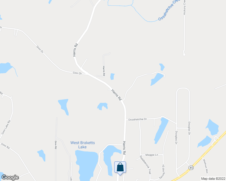 map of restaurants, bars, coffee shops, grocery stores, and more near 3740-3870 Harris Rd in Harris