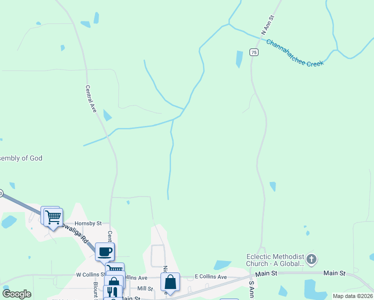 map of restaurants, bars, coffee shops, grocery stores, and more near in Eclectic