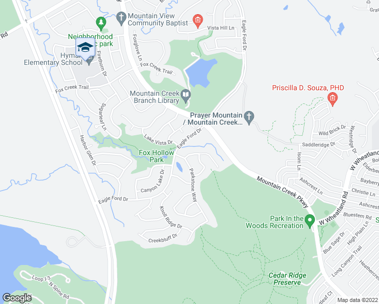 map of restaurants, bars, coffee shops, grocery stores, and more near 8311 Deep Green Drive in Dallas