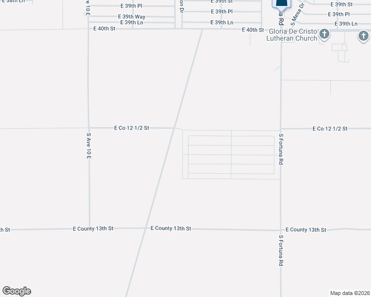 map of restaurants, bars, coffee shops, grocery stores, and more near East Co 12 1/2 Street in Yuma