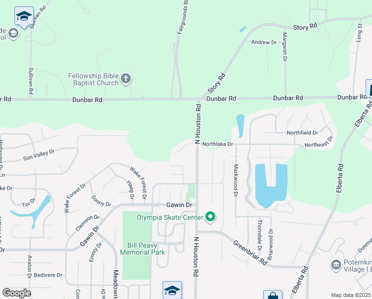 map of restaurants, bars, coffee shops, grocery stores, and more near 120 Brookhaven Circle in Warner Robins