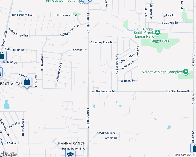 map of restaurants, bars, coffee shops, grocery stores, and more near 7330 Nantucket Drive in Forest Hill