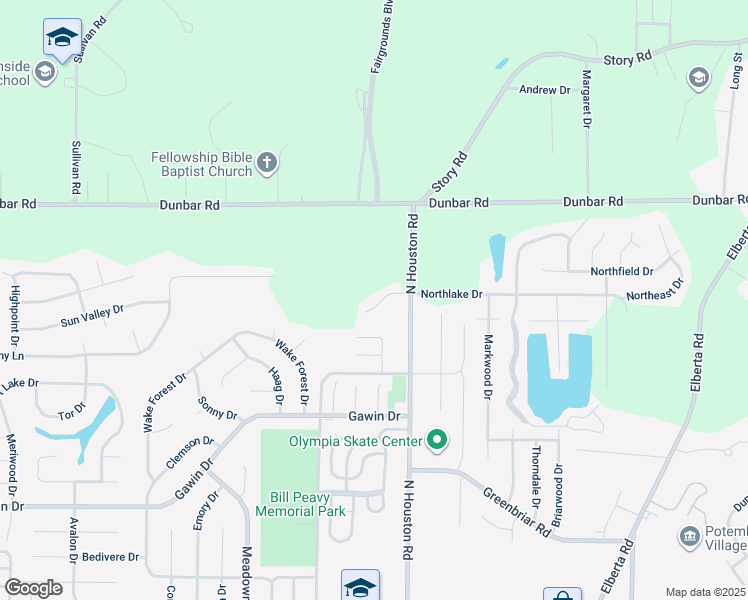 map of restaurants, bars, coffee shops, grocery stores, and more near 120 Brookhaven Circle in Warner Robins