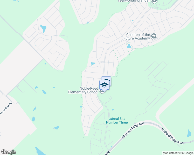 map of restaurants, bars, coffee shops, grocery stores, and more near 2069 Wildcat Trail in Crandall