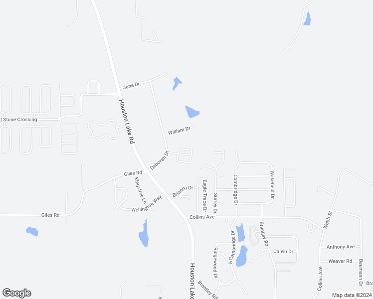 map of restaurants, bars, coffee shops, grocery stores, and more near 110 Deborah Drive in Warner Robins
