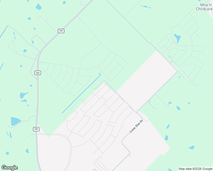 map of restaurants, bars, coffee shops, grocery stores, and more near 1376 Los Olmos Lane in Crandall