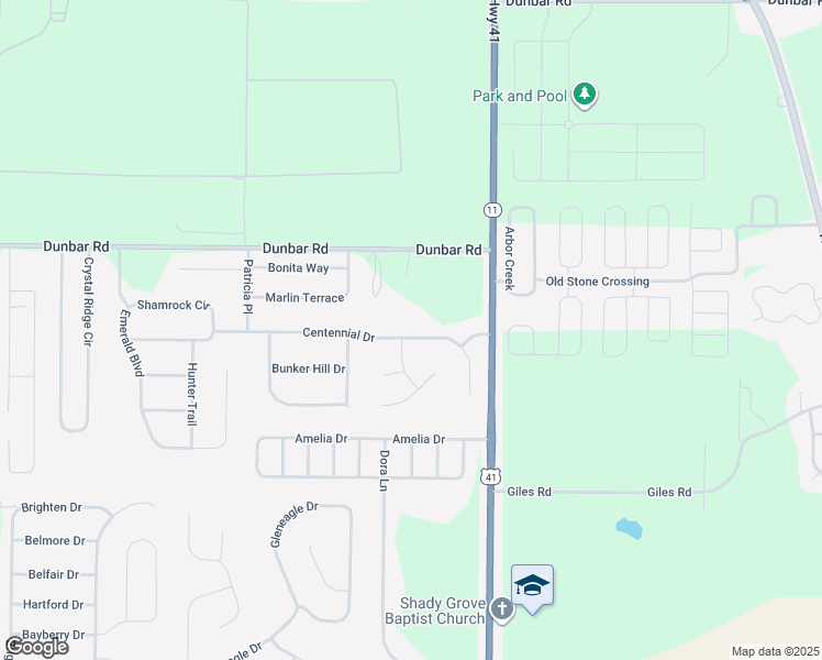 map of restaurants, bars, coffee shops, grocery stores, and more near 210 Centennial Drive in Byron