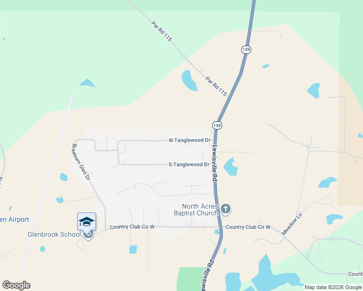 map of restaurants, bars, coffee shops, grocery stores, and more near 189 North Tanglewood Drive in Minden