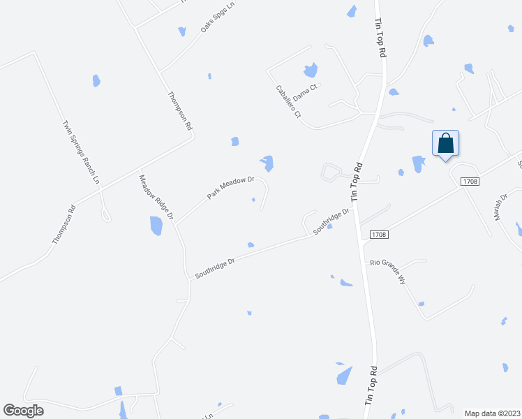 map of restaurants, bars, coffee shops, grocery stores, and more near 699 Park Meadow Drive in Weatherford