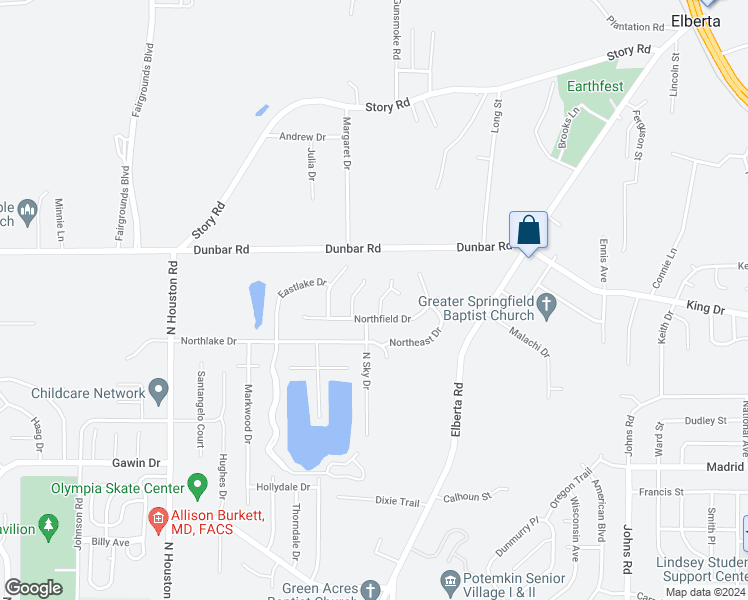 map of restaurants, bars, coffee shops, grocery stores, and more near 103 Northfork Court in Warner Robins