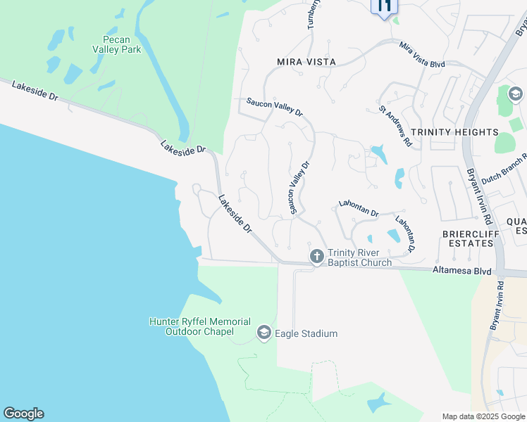 map of restaurants, bars, coffee shops, grocery stores, and more near 7000 Sanctuary Heights Road in Fort Worth