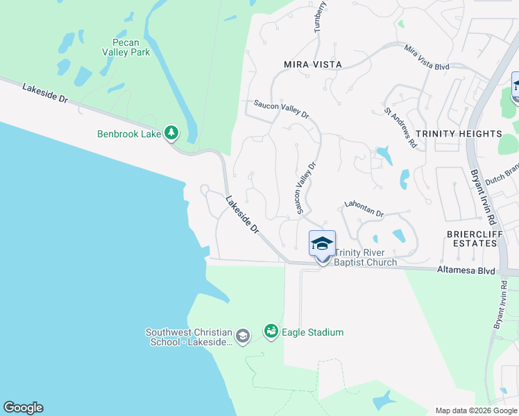 map of restaurants, bars, coffee shops, grocery stores, and more near 7000 Sanctuary Heights Road in Fort Worth