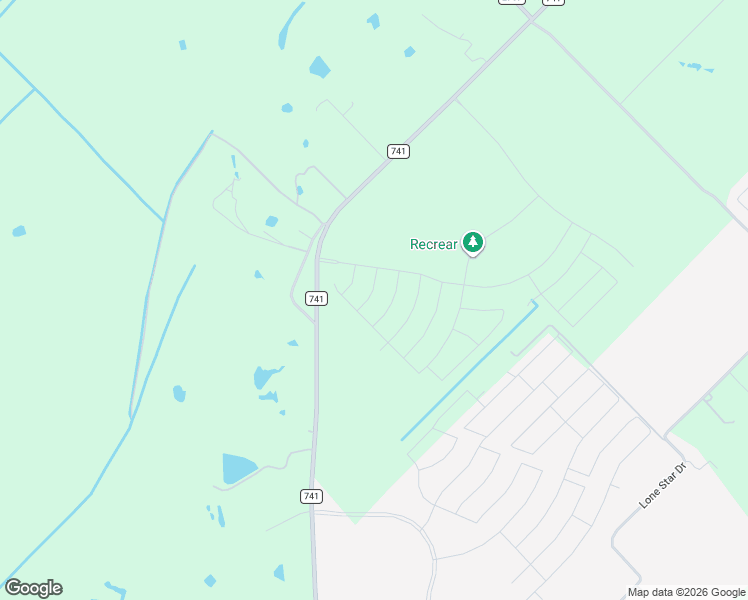 map of restaurants, bars, coffee shops, grocery stores, and more near 510-548 Farm to Market Road 741 in Crandall
