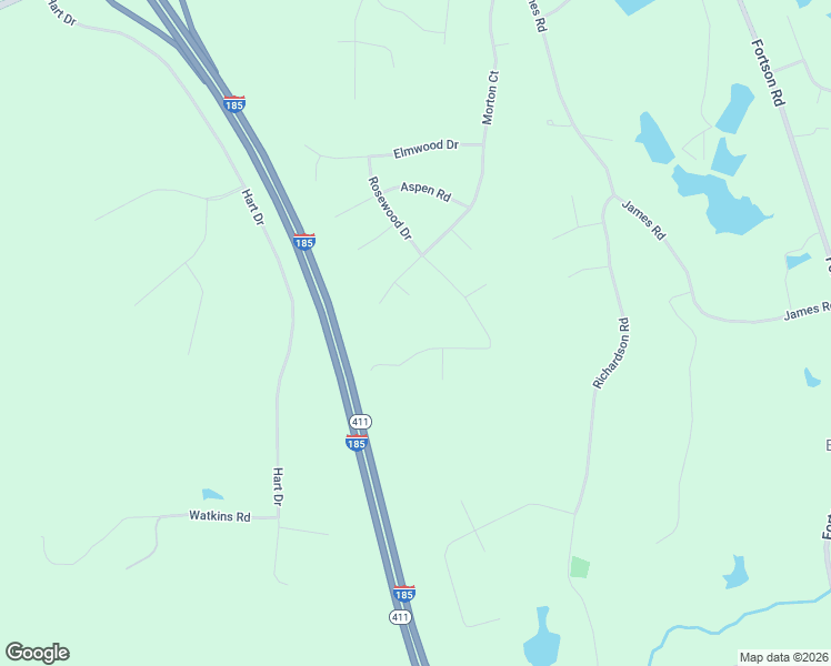 map of restaurants, bars, coffee shops, grocery stores, and more near 156 Birchwood Drive in Harris County