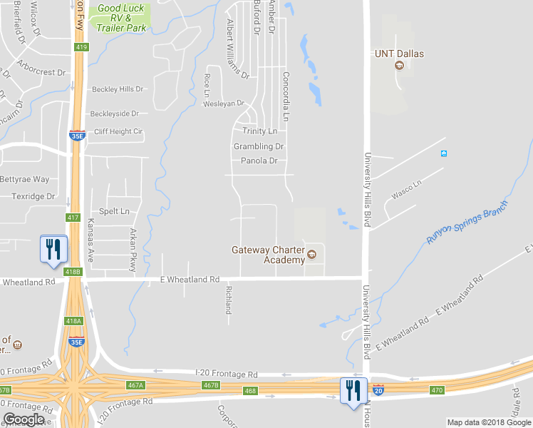 map of restaurants, bars, coffee shops, grocery stores, and more near 7931 Mask Drive in Dallas