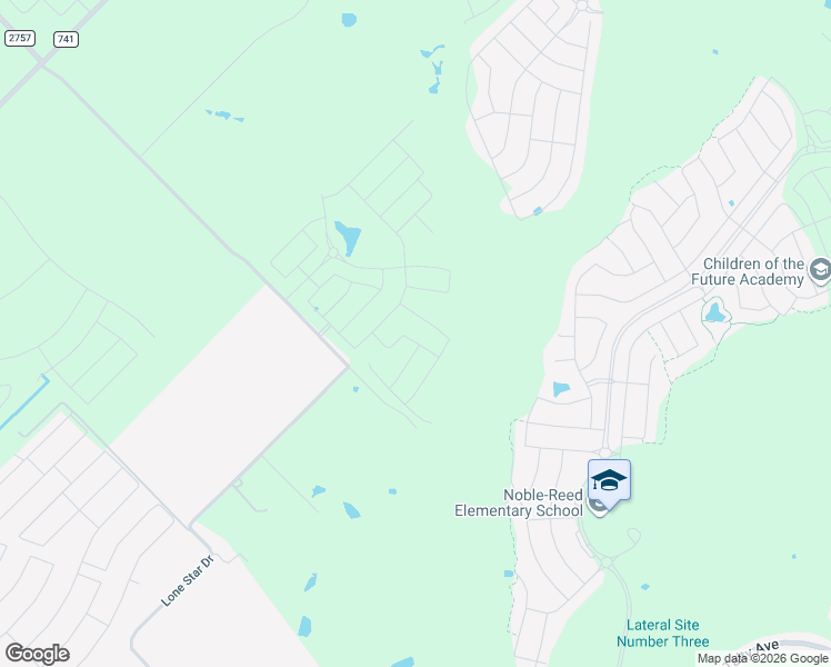 map of restaurants, bars, coffee shops, grocery stores, and more near Dewlend Drive in Kaufman County