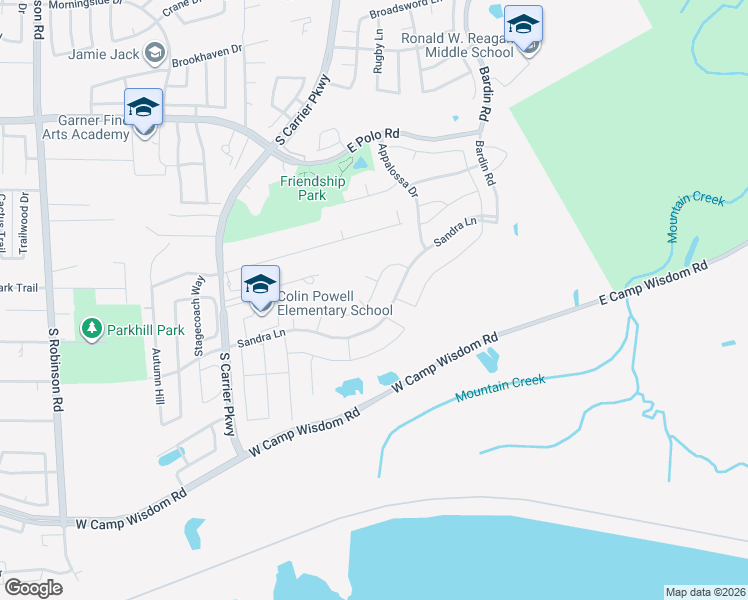 map of restaurants, bars, coffee shops, grocery stores, and more near 454 Suffolk Drive in Ferris