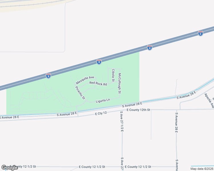 map of restaurants, bars, coffee shops, grocery stores, and more near 27357 Red Rock Road in Wellton