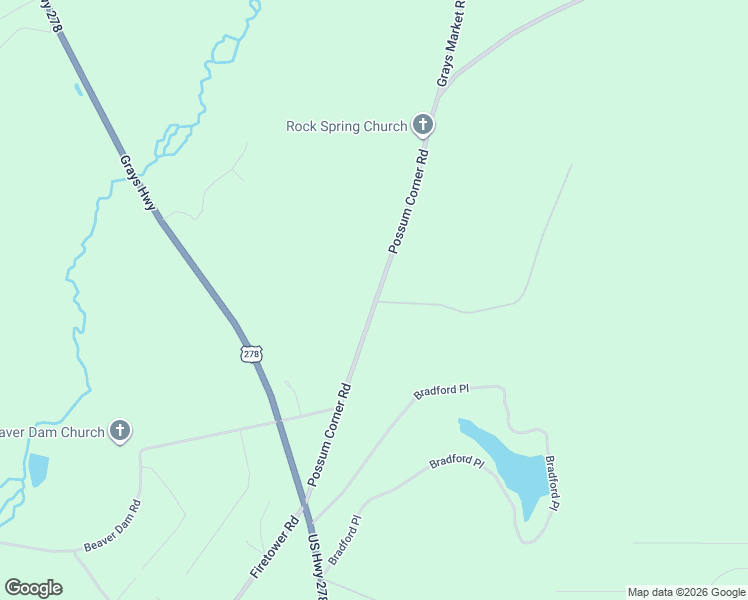 map of restaurants, bars, coffee shops, grocery stores, and more near 6938 Possum Corner Road in Early Branch