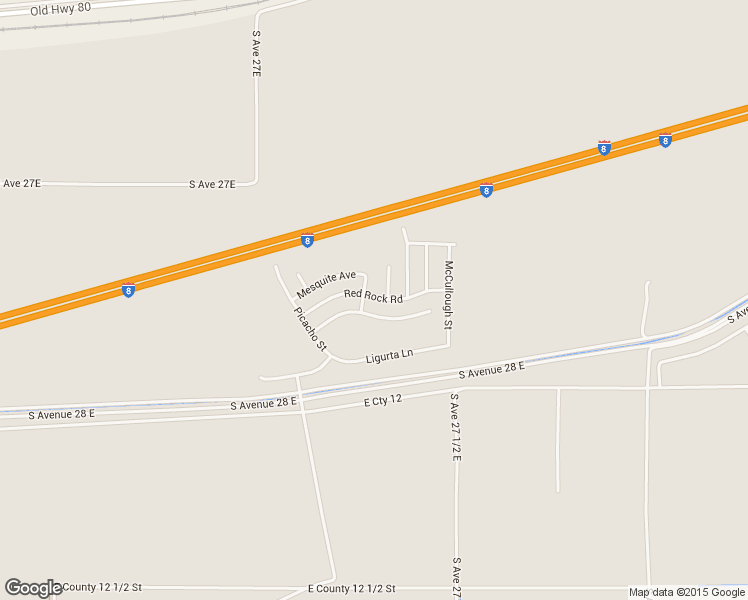 map of restaurants, bars, coffee shops, grocery stores, and more near 27317 Red Rock Road in Wellton