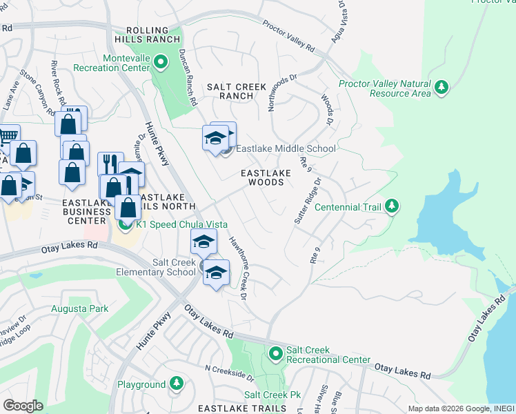 map of restaurants, bars, coffee shops, grocery stores, and more near 1009 White Alder Avenue in Chula Vista