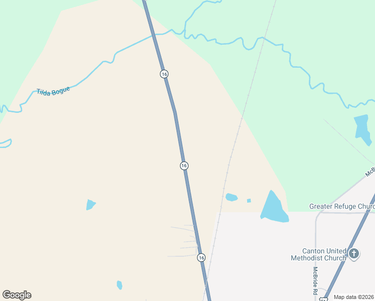 map of restaurants, bars, coffee shops, grocery stores, and more near 354 Mississippi 16 in Canton