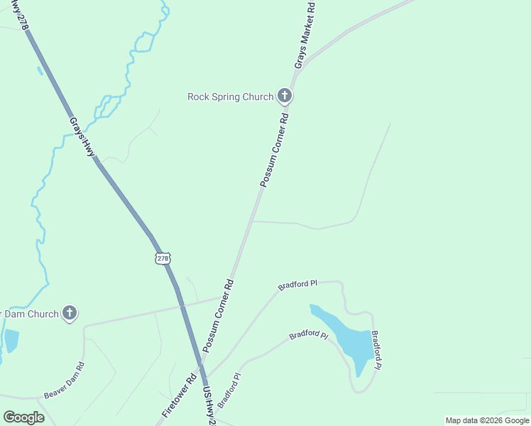 map of restaurants, bars, coffee shops, grocery stores, and more near 6938 Possum Corner Road in Early Branch