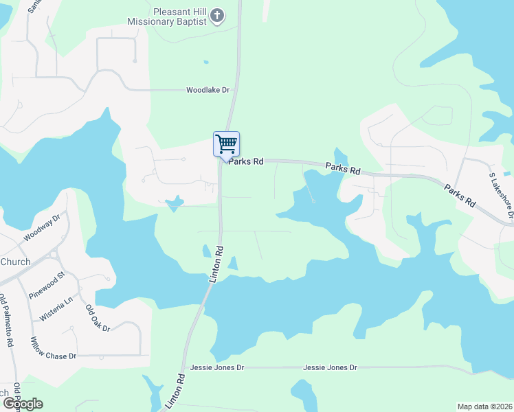 map of restaurants, bars, coffee shops, grocery stores, and more near 1140 Linton Road in Benton