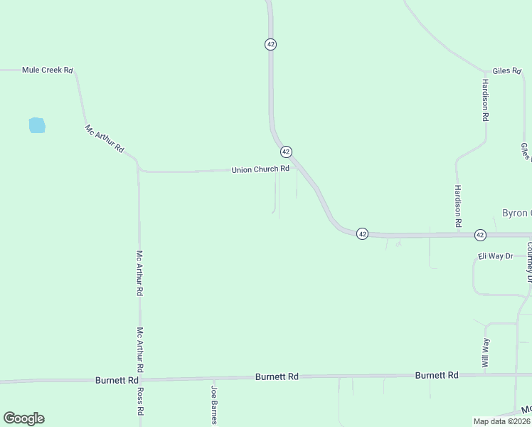 map of restaurants, bars, coffee shops, grocery stores, and more near 85 Union Church Road in Byron