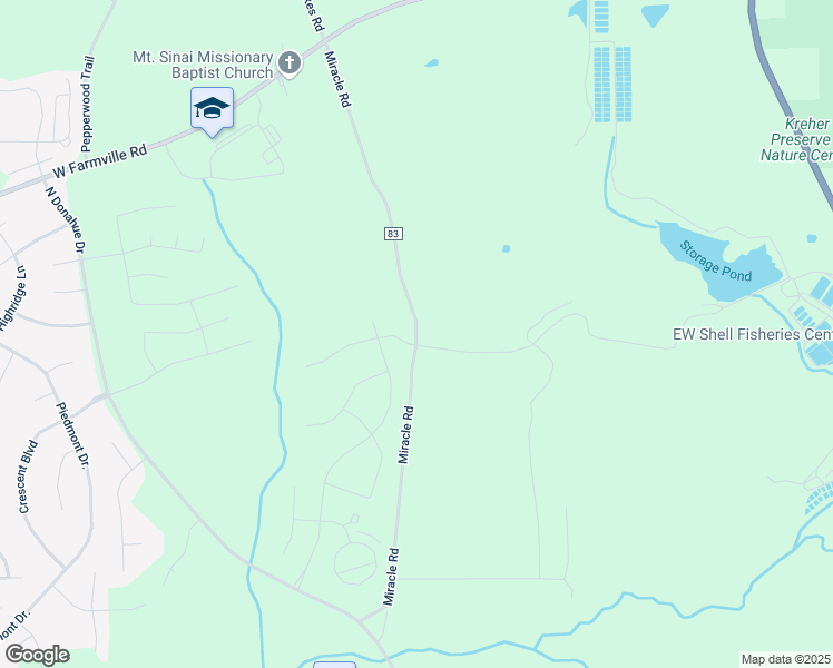 map of restaurants, bars, coffee shops, grocery stores, and more near County Road 83 in Auburn