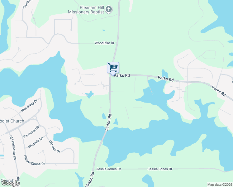 map of restaurants, bars, coffee shops, grocery stores, and more near 1150 Linton Road in Benton