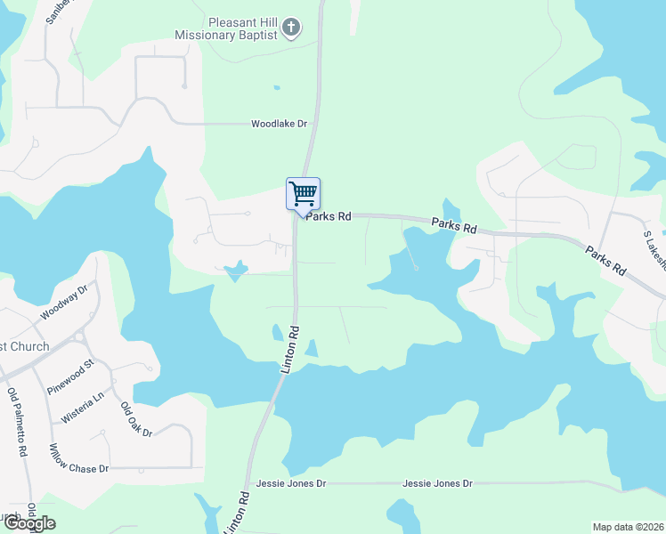 map of restaurants, bars, coffee shops, grocery stores, and more near 1140 Linton Road in Benton
