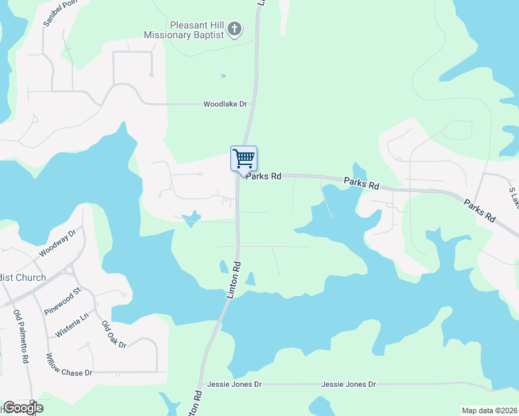 map of restaurants, bars, coffee shops, grocery stores, and more near 1150 Linton Road in Benton