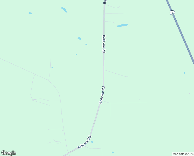 map of restaurants, bars, coffee shops, grocery stores, and more near 5442 Bellevue Road in Haughton