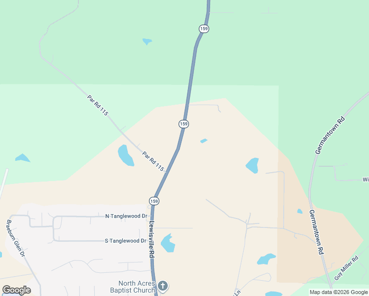 map of restaurants, bars, coffee shops, grocery stores, and more near 1413 Louisiana 159 in Minden