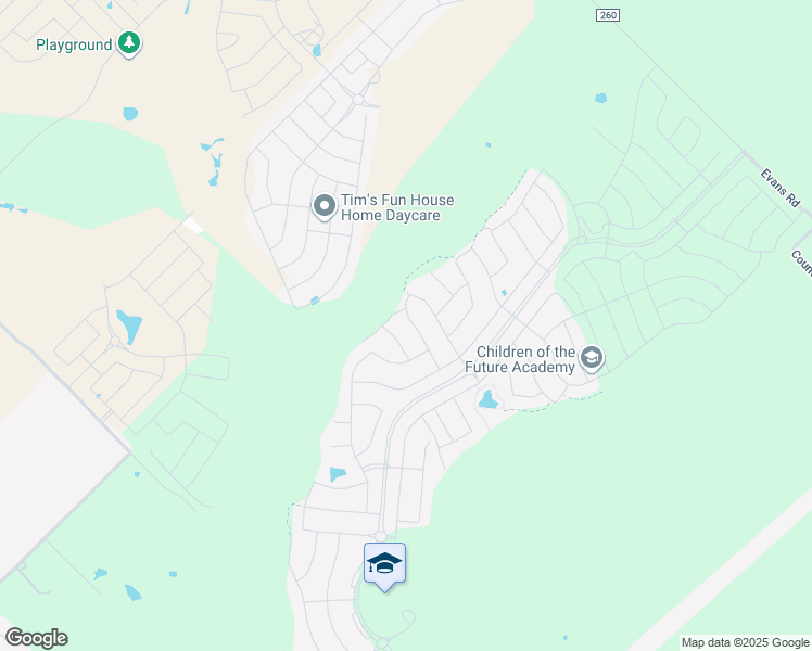 map of restaurants, bars, coffee shops, grocery stores, and more near 2940 Highgarden Trail in Crandall