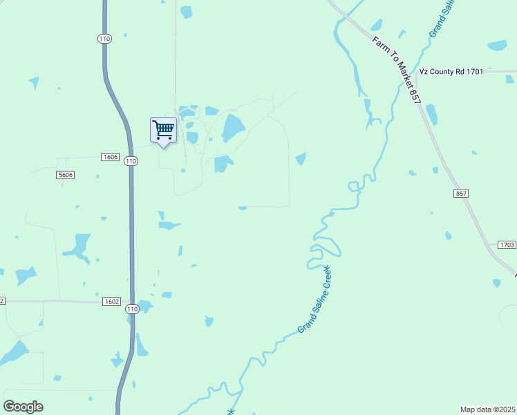map of restaurants, bars, coffee shops, grocery stores, and more near 801 Texas 110 in Grand Saline