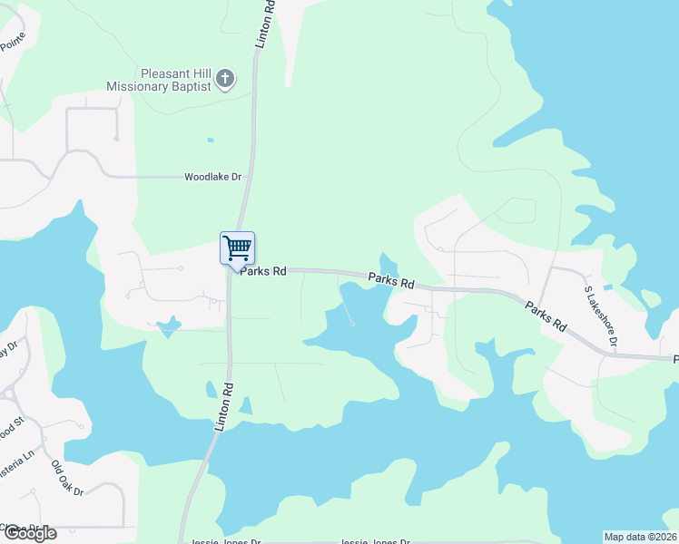 map of restaurants, bars, coffee shops, grocery stores, and more near 341 Parks Road in Benton